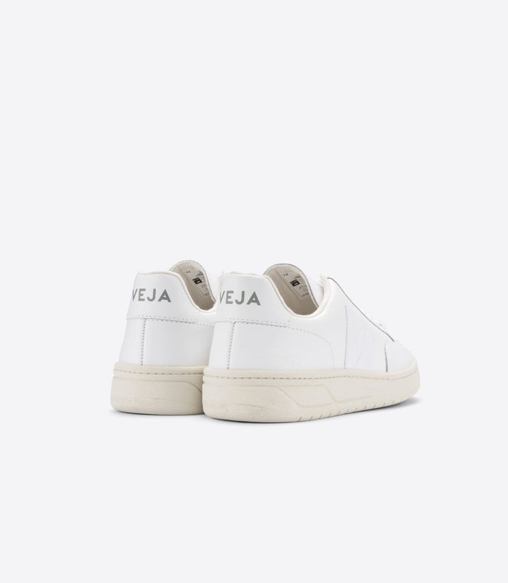 Veja Sneakers Dam - V-12 Läder - Vita - 635801-KXL